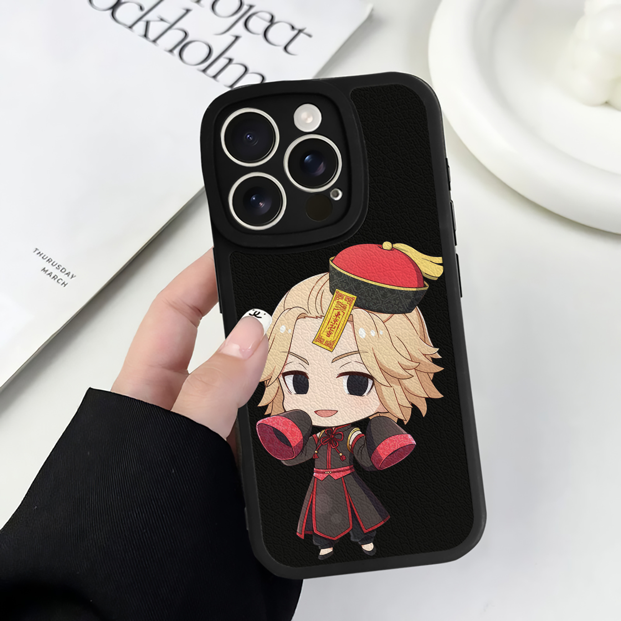 （画像用） 東京リベンジャーズ Tokyo Revengers 【iPhone 16シリーズ対応】シリコンスマホケース（レザー調） 材質：シリコン